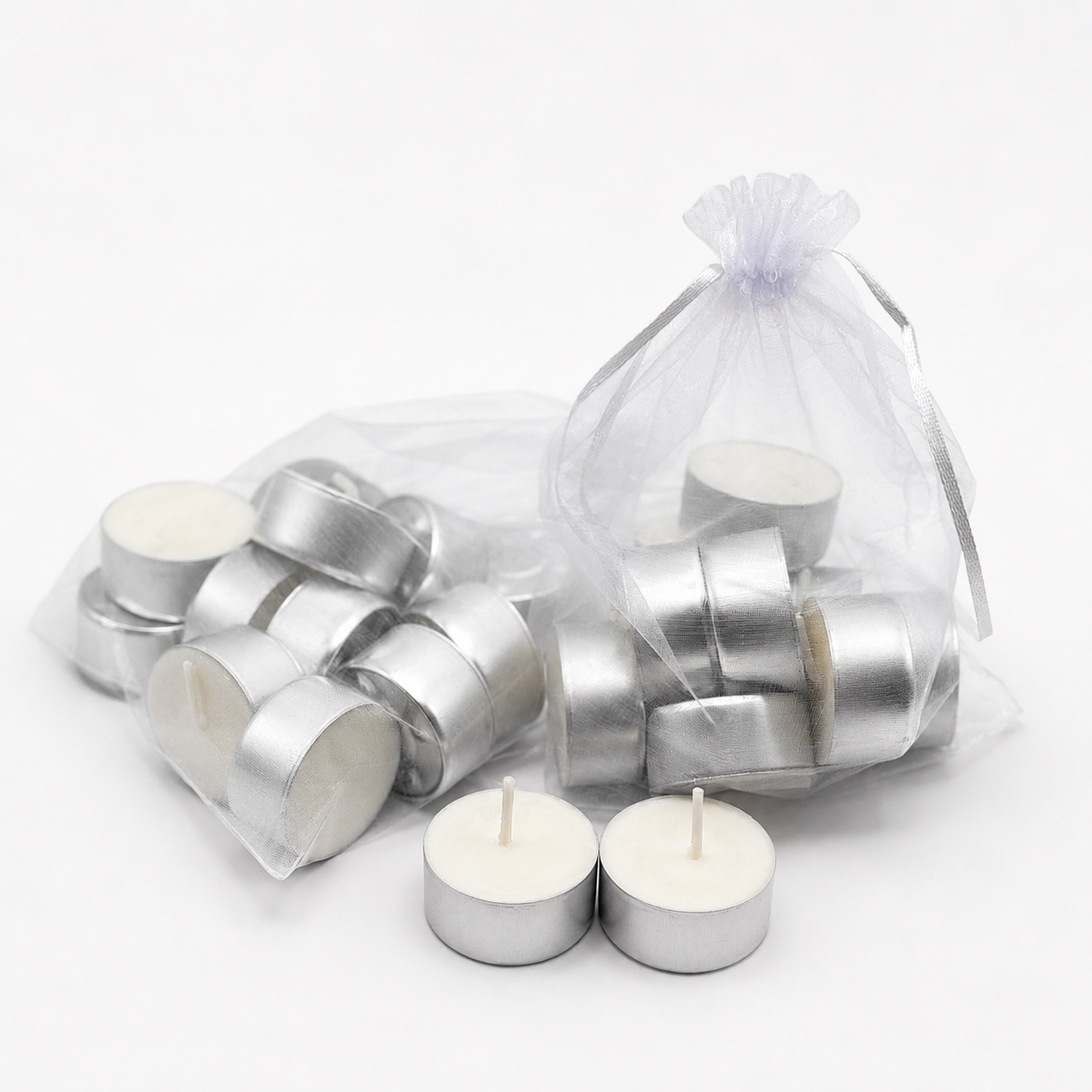 Velas de té de cera de soja natural