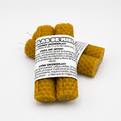 Velas de cera de abeja