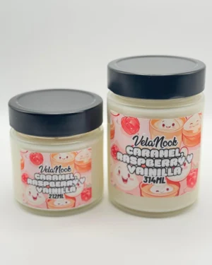 Vela aromática de Caramel, Rapsberry y Vainilla